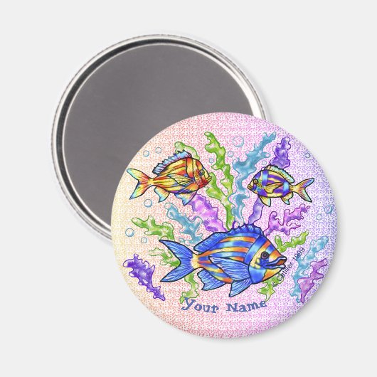 Fischtriade Magnet (Vorderseite/Rückseite)