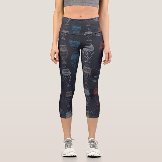Fischtribal Capri Leggings (Vorderseite)