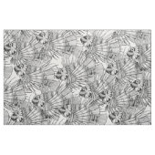 Fischtrugbild Schwarz-weiß Stoff (Fat Quarter (45,7 x 55,9 cm))