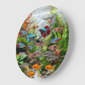 Fischuhr große wanduhr (Winkel)