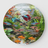 Fischuhr große wanduhr (Vorderseite)