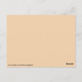 Fischverpackungskarte Postkarte (Rückseite)