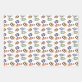 Fischverpackungspapier, nautisches Geschenkpapier Set (Vorderseite)