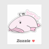 Fischwelt - Mir ist langweilig Aufkleber (Blatt)