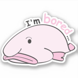 Fischwelt - Mir ist langweilig Aufkleber