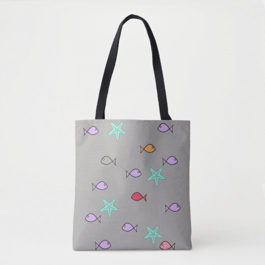 Fischwelt überall auf der Drucktasche Tasche (Vorderseite)