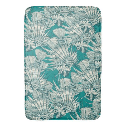 Fischwunder aquamarin badematte (Vorderseite Vertikal)