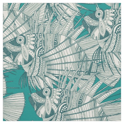 Fischwunder aquamarin stoff (Muster)
