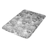 Fischwunder Schwarz-weiß Badematte (Schrägansicht)