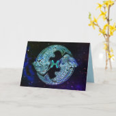 Fischwurfkarte Karte (Gelbe Blume)