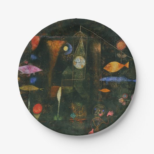 Fischzauber - Paul Klee Pappteller (Vorderseite)