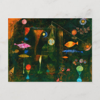 Fischzauber von Paul Klee (1925) Postkarte