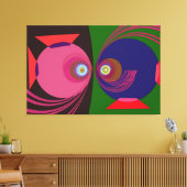 Fischzeichen Leinwanddruck (Insitu (Wohnzimmer))
