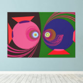 Fischzeichen Leinwanddruck (Insitu (Holzboden))