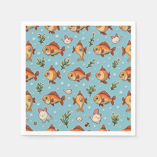 Fischzeichen Serviette (Vorderseite)