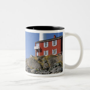 Fisgard-Leuchtturm im Fort Rodd Hill Zweifarbige Tasse