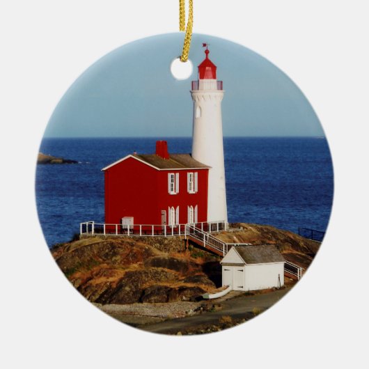 Fisgard Leuchtturm Keramik Ornament (Vorne)