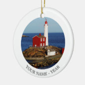 Fisgard Leuchtturm Keramikornament (Links)