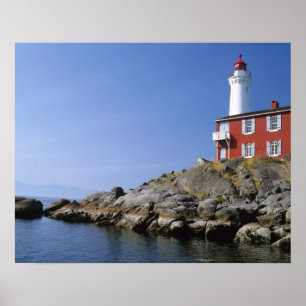 Fisgard Lighthouse in Fort Rodd Hill Poster