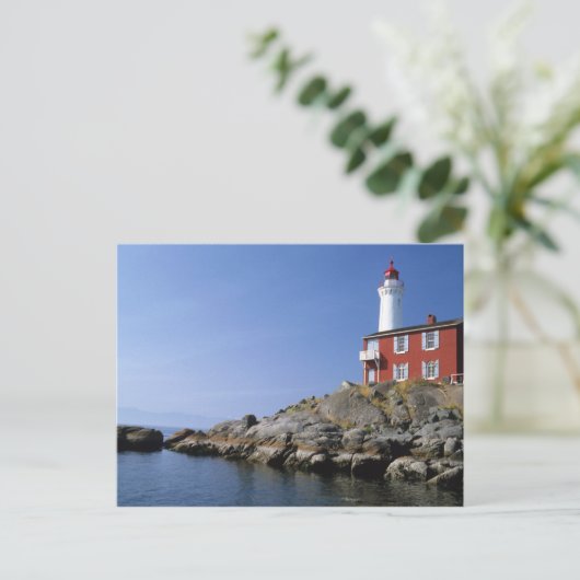 Fisgard Lighthouse in Fort Rodd Hill Postkarte (Stehend Vorderseite)