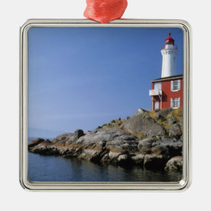 Fisgard Lighthouse in Fort Rodd Hill Silbernes Ornament