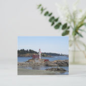 Fisgard Lighthouse Postkarte (Stehend Vorderseite)