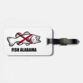 Fish Alabama Gepäckanhänger (Rückseite horizontal)