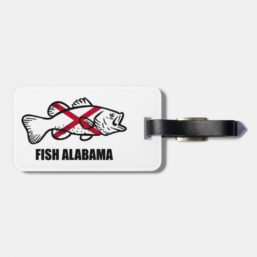 Fish Alabama Gepäckanhänger (Rückseite horizontal)