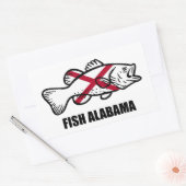 Fish Alabama Rechteckiger Aufkleber (Umschlag)