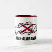 Fish Alabama Zweifarbige Tasse (Mittel)