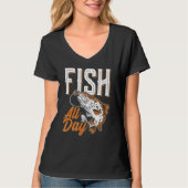 Fish all day  Design for fishermen 1 T-Shirt (Vorderseite)