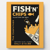 Fish-and-Chip-Cafe-Restaurant-Geschäft Fotoplatte (Vorderseite)