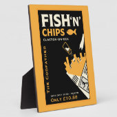 Fish-and-Chip-Cafe-Restaurant-Geschäft Fotoplatte (Seite)