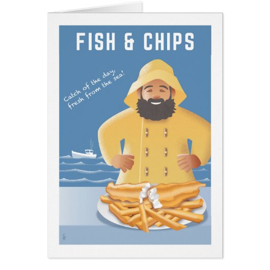 Fish and Chips Karte (Vorne)