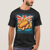 Fish and Chips Lover Classic British Food T-Shirt (Vorderseite)