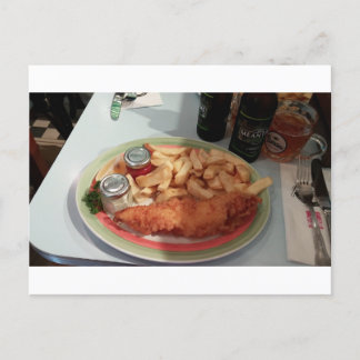 fish-and-chips postkarte