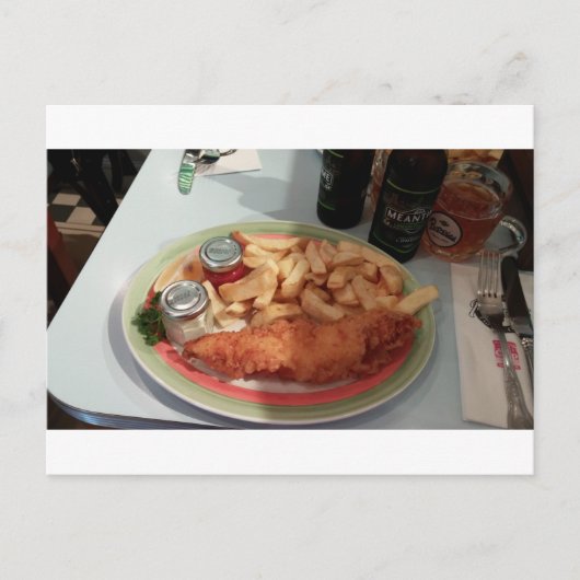 fish-and-chips postkarte (Vorderseite)