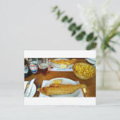 Fish and chips postkarte (Stehend Vorderseite)