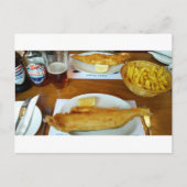 Fish and chips postkarte (Vorderseite)