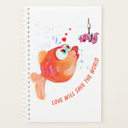 Fish and Worm Planner - Custom Text Planer (Vorderseite)