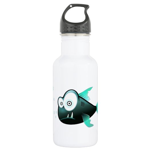 Fish Animal Ocean Fun Digital Art Destiny Design Trinkflasche (Vorderseite)