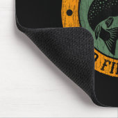 Fish Around & Find Rainbow Trout Fly Fishing G Mousepad (Ecke)