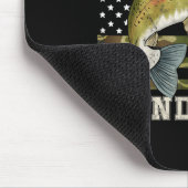Fish Around And Find Trout American Flag Funny Fis Mousepad (Ecke)