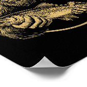 Fish Around And Find Trout Bigfoot Fishing Sasquat Poster (Ecke)