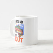 Fish Around And Find Trout Funny Cute Fishing Fish Kaffeetasse (Vorderseite Links)