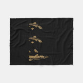 Fish Around And Find Trout Funny Fishing Fishermen Fleecedecke (Vorderseite (Horizontal))