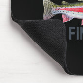 Fish Around And Find Trout Funny Fishing Fishermen Mousepad (Ecke)