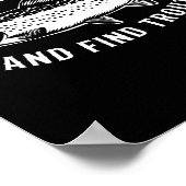 Fish Around And Find Trout Funny Fishing Fishermen Poster (Ecke)
