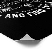 Fish Around And Find Trout Funny Fishing Fishermen Poster (Ecke)