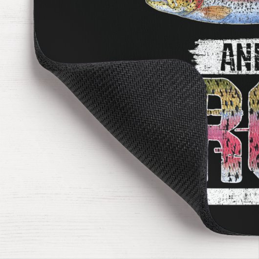 Fish Around And Find Trout Funny Quote For Fisherm Mousepad (Ecke)